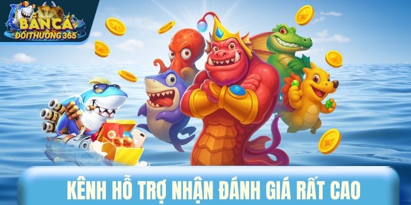 Kênh hỗ trợ nhận đánh giá rất cao